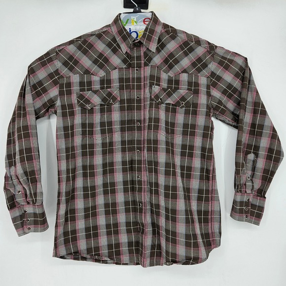 Roper Other - Roper Shirt Mens Medium Pearl Snap Western Plaid Long Sleeve Rodeo
